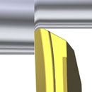 Insert with corner radius and wiper