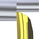 Insert with sharp corner and a wiper