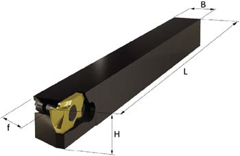 Pin-type tool holder for grooving, threading, parting off and back turning