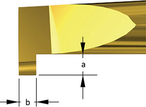 Boring bars for straight grooves