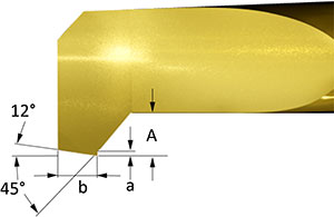 Boring bar for grooving and chamfering before parting off