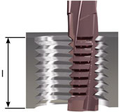 Double deburr Thread Mill vertical spec