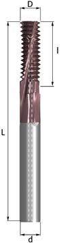 Metric deburring thread mill with radial coolant