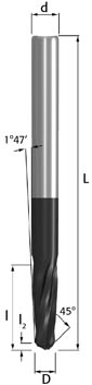 Tapered End Mill for NPT/NPTF