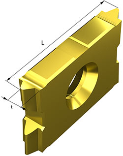 Insert for larger threading profiles