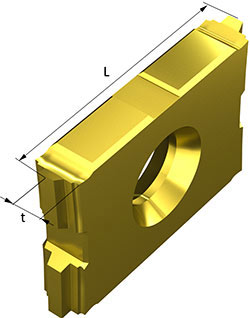 Threading insert for Trapeziodal, ACME and STUB ACME