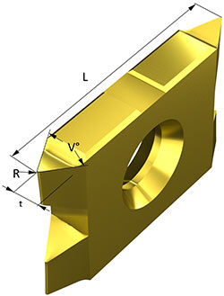 Threading insert for partial profile threading