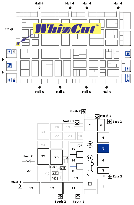 WhizCut EMO 2011 overview map